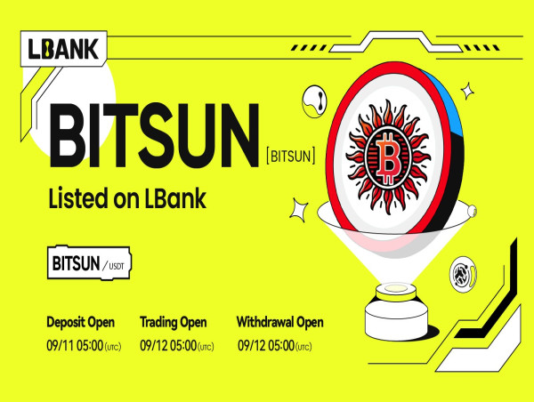  BITSUN (BITSUN) Now Trading on LBank Exchange with Price Surge 