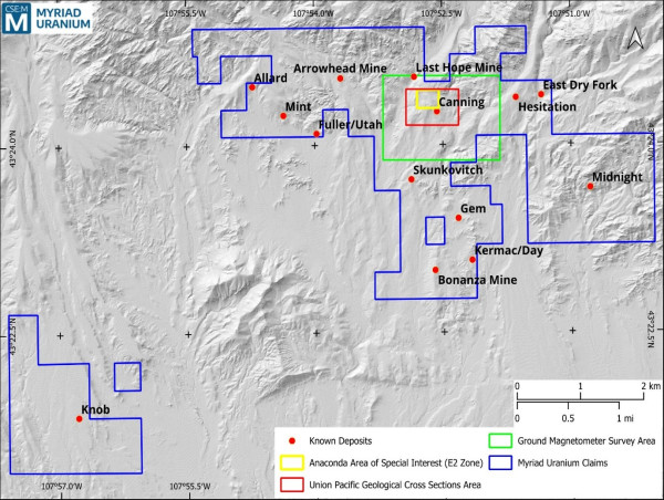 Myriad Uranium Announces Additional Historical Grade Intervals and New Insights from the Copper Mountain Uranium Project, Wyoming, USA
