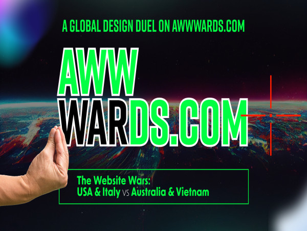 The Website Wars: USA & Italy vs Australia & Vietnam - A Global Design Duel on Awwwards.com