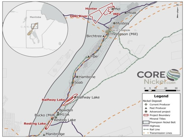 Core Nickel Upsizes Flow-Through Private Placement Financing from $1,500,000 to $2,250,000
