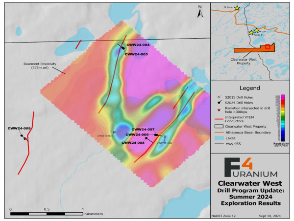  F4 and SKRR Hit Radioactivity and Prospective Structures at Clearwater West 