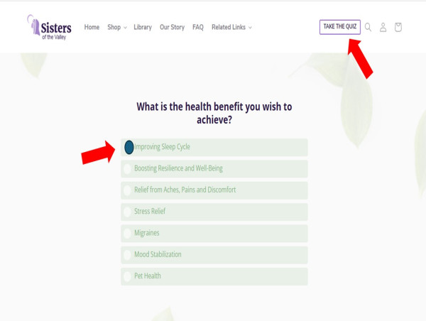  Sisters of the Valley Introduce Online Quiz to Match Customer Need to Product 