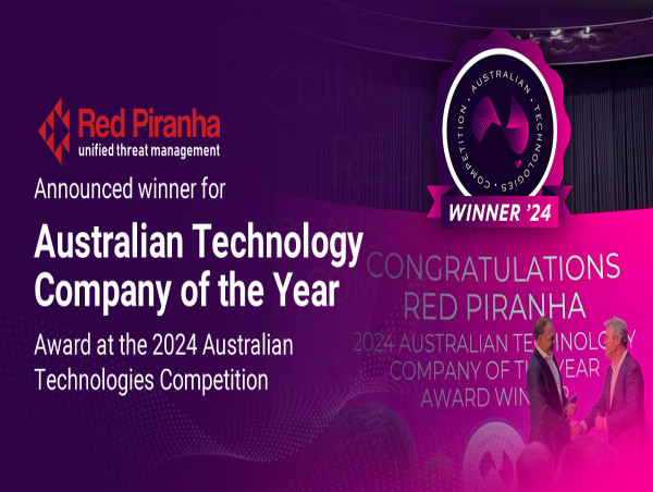 Red Piranha Wins the Australian Technology Company of the Year Award at the 2024 Australian Technologies Competition