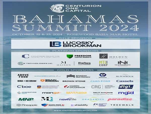 Centurion One Capital Announces 2nd Annual Bahamas Summit 2024