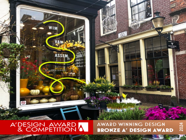 Florist Wim Van Assem by Rebrandt Wins Bronze in A' Graphics Industry Awards