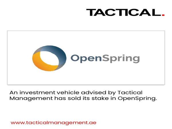 Tactical Management Advises on Successful Sale of Stake in OpenSpring