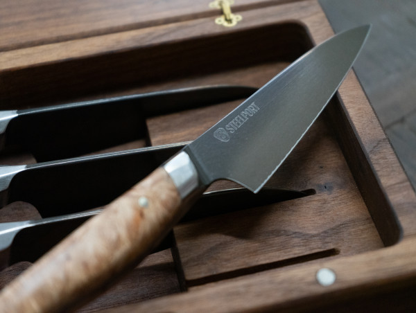  Introducing American Handcrafted Steak Knife Set from STEELPORT Knife Co. 