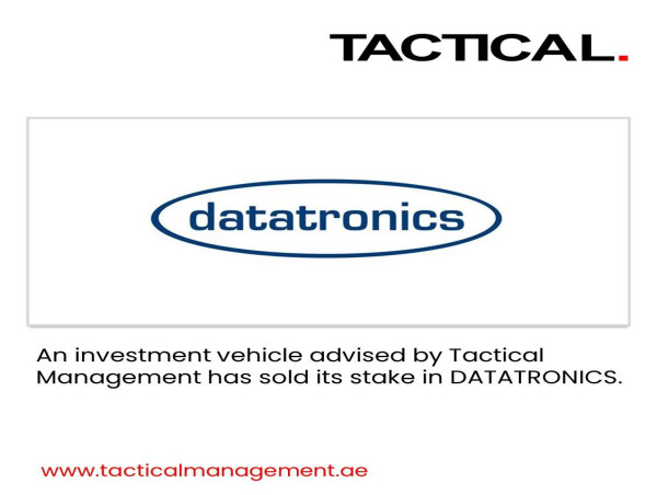 Tactical Management vende con éxito de su participación en DATATRONICS