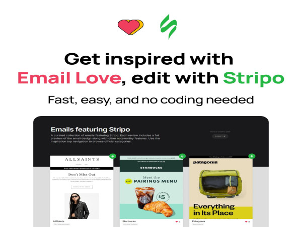 Stripo Partners with Email Love to Offer Customizable Email Templates from Brands