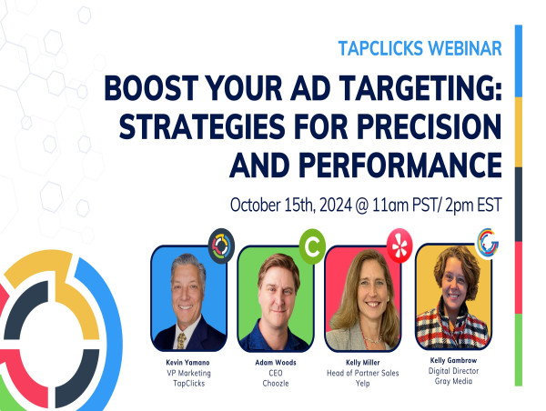 TapClicks Hosts October Digital Marketing Webinar on Advertising Targeting