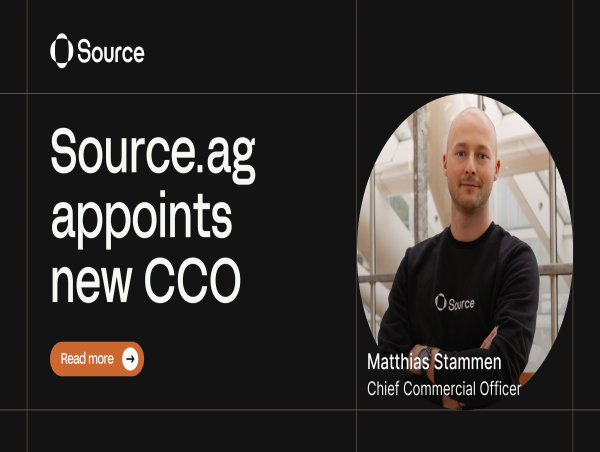  Source.ag Welcomes New CCO: Visionary Leader From Two Unicorn Startups Joins the Team 