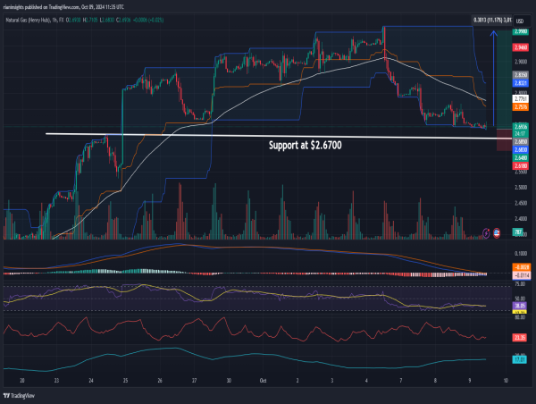  Long Natural Gas: Multiple bottoms sear $2.7000, potential rebound from medium-term support at $2.6700 