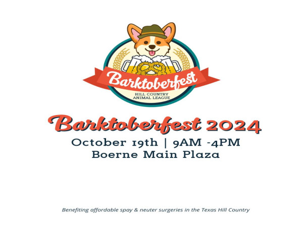 Barktoberfest 2024, A Community Event Benefiting Local Boerne, Texas Nonprofit Petcare Services, October 19, 2024 