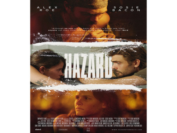 New Drama HAZARD Starring Alex Roe and Sosie Bacon Premieres at this month's Woodstock Film Festival