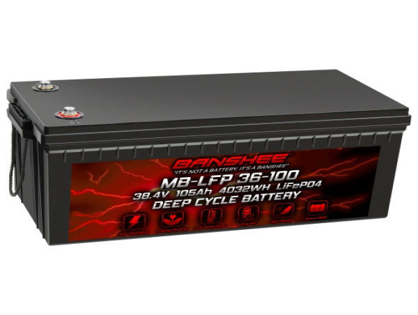Banshee Batteries Launches 36V 105Ah LiFePO4 Battery for Trolling Motors, Marine Applications, and Golf Carts
