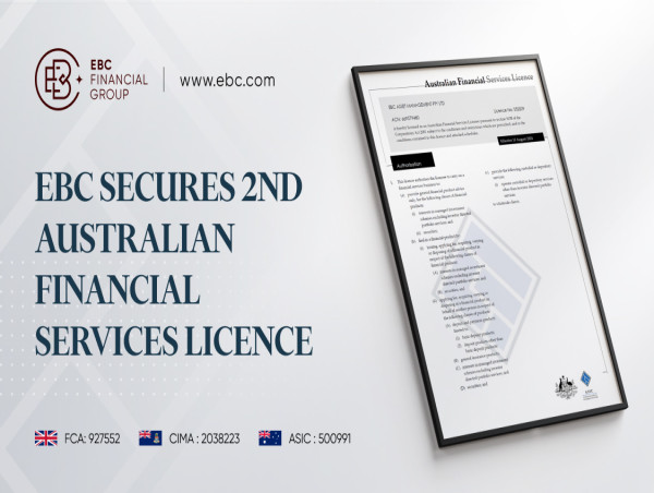  EBC Financial Group expande recursos de gerenciamento de ativos com segunda licença australiana de serviços financeiros 