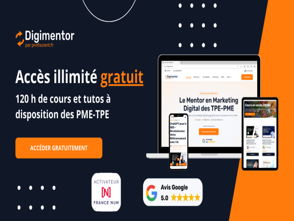  Profiscient dévoile Digimentor : la plateforme de marketing digital gratuite dédiée au succès en ligne des TPE-PME 