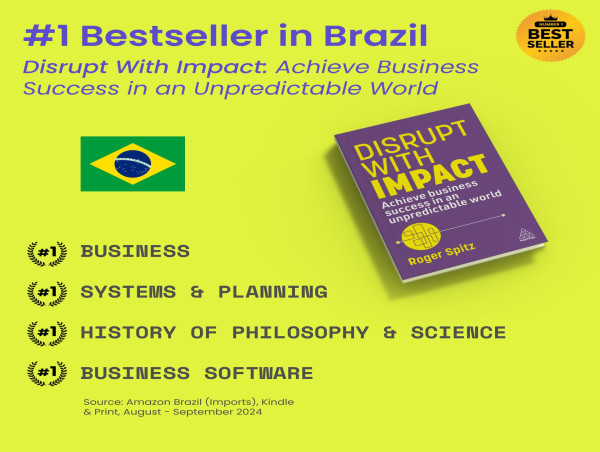  Disrupt With Impact alcança status de bestseller no lançamento nos EUA: leitura essencial em tempos de imprevisibilidade 