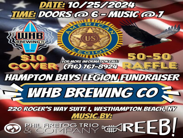 REEB! and Phil Firetog Trio & Co. Unite for the Hampton Bays American Legion Fundraiser