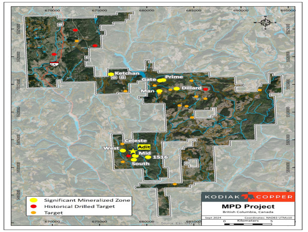  Kodiak Extends High-Grade Adit Zone, Intersects 0.45% CuEq Over 139 m Near Surface 