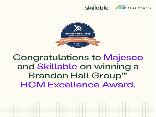  Skillable customer Majesco recognized in the Brandon Hall Group™ HCM Excellence Awards 