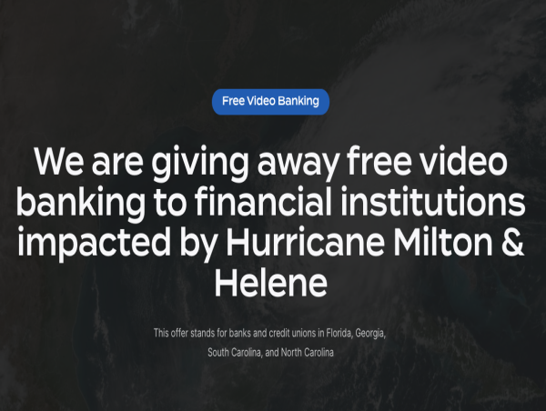 Invo Solutions offers free video banking to any financial institution impacted by Hurricane Milton and Helene