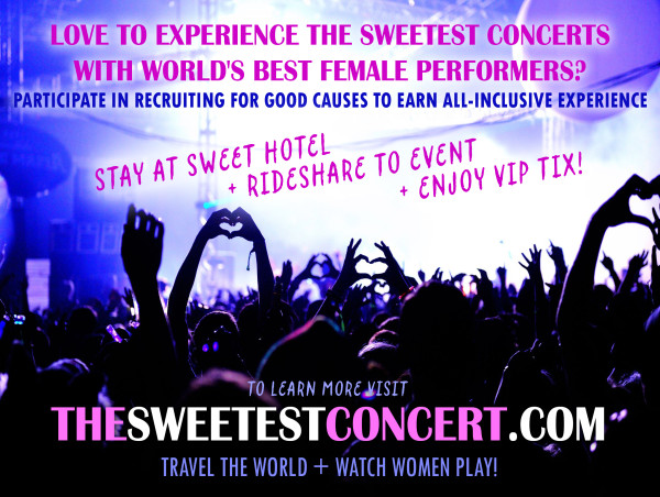 Love to Experience The Sweetest Concert See The World's Best Female Performers