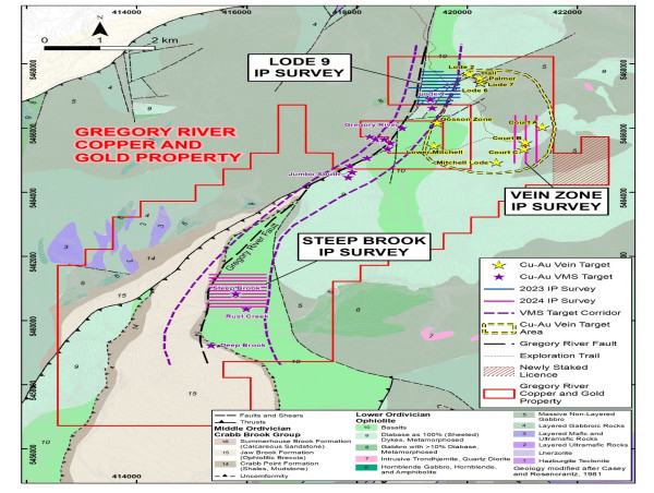  Golden Spike Announces IP Survey Results from Gregory River 