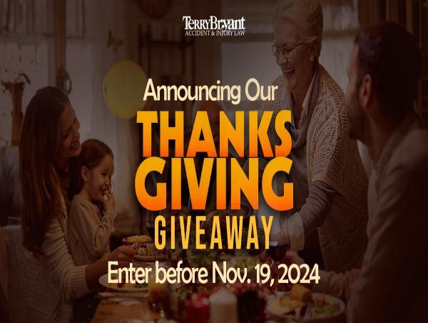  Terry Bryant Accident & Injury Law Launches Thanksgiving Gift Card Giveaway 