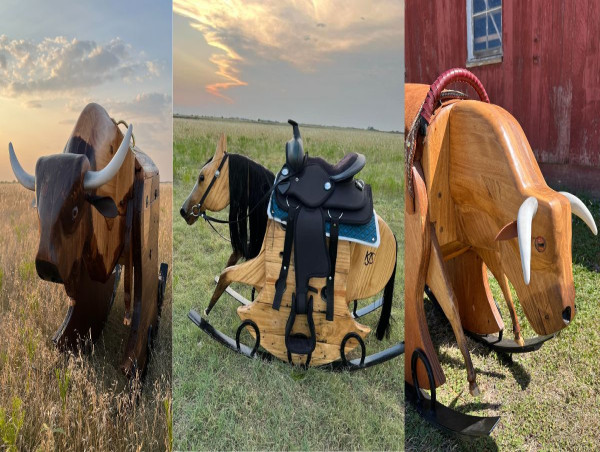  Kansas Cowboy Unveils Handcrafted Western-Themed Art Pieces, Igniting a Rocking Horse Revival 