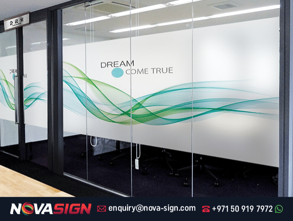  Nova Sign Printing Launches Premium Frosted Glass Sticker Services in Dubai 