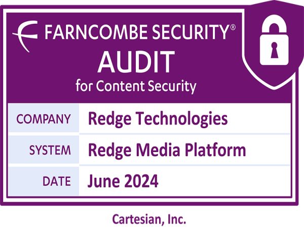  Cartesian Supports Redge Technologies in Aligning Their Redge Media Platform with Best Security Standards 