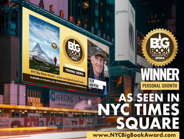 Gossamer Gear's Founder Glen Van Peski is set to captivate the heart of NYC's Times Square with his NYC Big Book Award