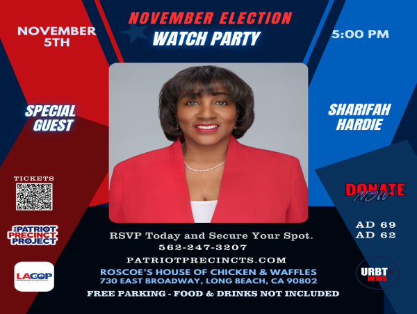  Candidate for CA Governor Sharifah Hardie Joins the Great Presidential Comeback Election Night Watch Party Event 