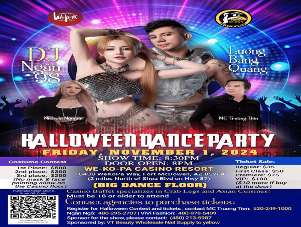  Halloween Party Announced at We-Ko-Pa Casino Resort with Special Guests, Dancing, And Buffet 