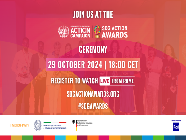  UN SDG Action Awards: Celebrare la Speranza e il Cambiamento per un Futuro Sostenibile. Con la partecipazione di Noemi 