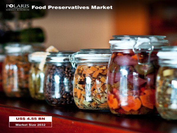 Food Preservatives Market is projected to exhibit a CAGR of 5.3%, with an estimated worth of USD 4.55 Bn by year 2032