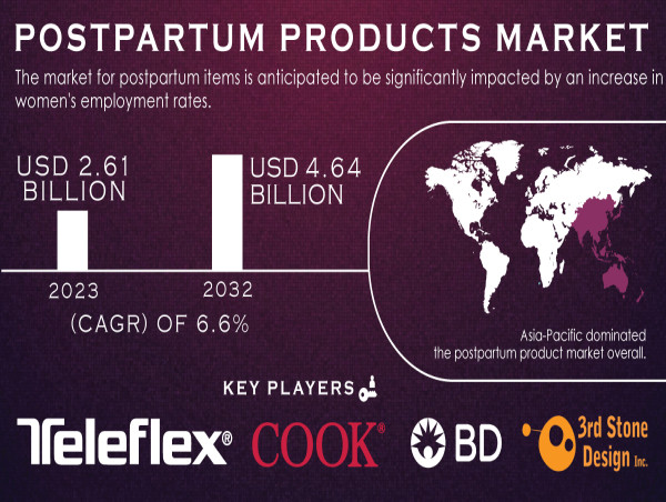 Postpartum Products Market Size Expected to Reach USD 4.64 Billion by 2032, with a CAGR of 6.6% - SNS Insider