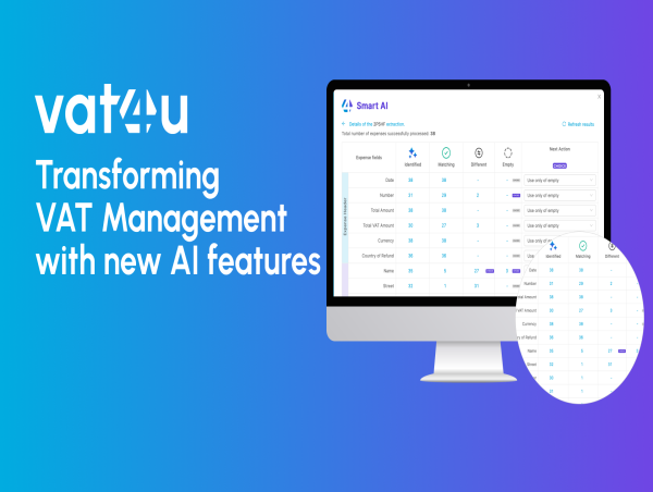 VAT4U launches the first AI-Powered VAT engine for Accounts Payable and Travel Expenses