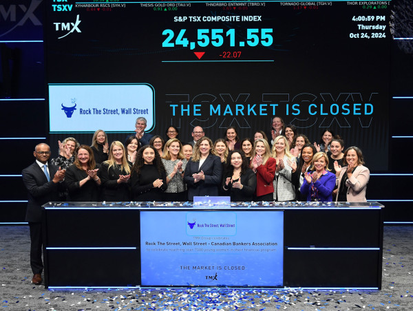 Rock The Street Wall Street Closes the Market at Toronto Stock Exchange Celebrating Key Milestones