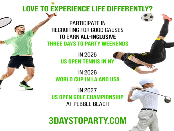  Recruiting for Good's The Sweetest Treats 3 Days to Party in 2025, 2026 & 2027 
