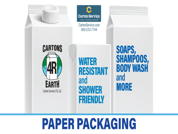 Shower friendly and water resistant paperboard packaging now available from Carton Service CSI