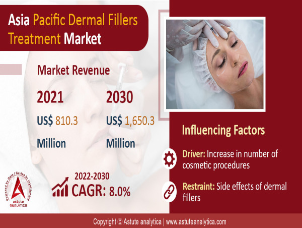  Asia Pacific Dermal Fillers Treatment Market Poised for Significant Growth, Projected to Reach US$ 1,650.3 Mn by 2030 