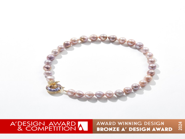  Purple Lily Pearl by Binying Xu Wins Bronze in A' Jewelry Awards 