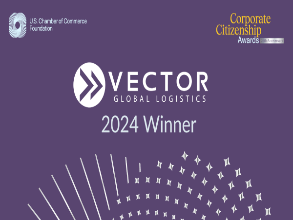  Vector Global Logistics Wins U.S. Chamber of Commerce Foundation’s 25th Annual Citizen Award 