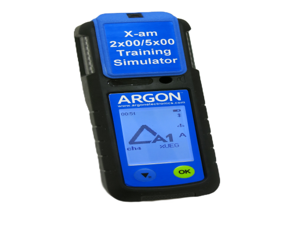 Argon training simulator for Dräger X-am 2x00 and 5x00 series Multi Gas detectors