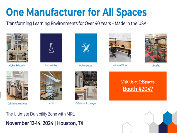  Formaspace to Present Award-Winning RGX Casework and Durable Furniture Solutions at EDSpaces 2024 in Houston, TX 