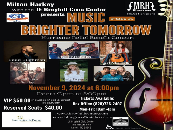  'Music For A Brighter Tomorrow' Hurricane Relief Concert Benefiting Samaritan’s Purse 