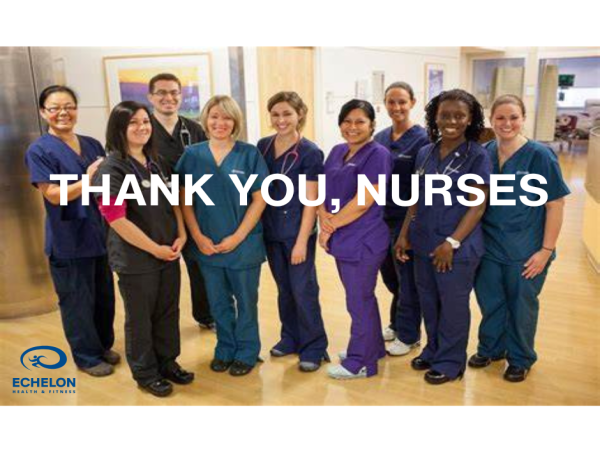  Locally Owned Echelon Health & Fitness Honors Nurses with a Special Program Featuring Free Memberships 