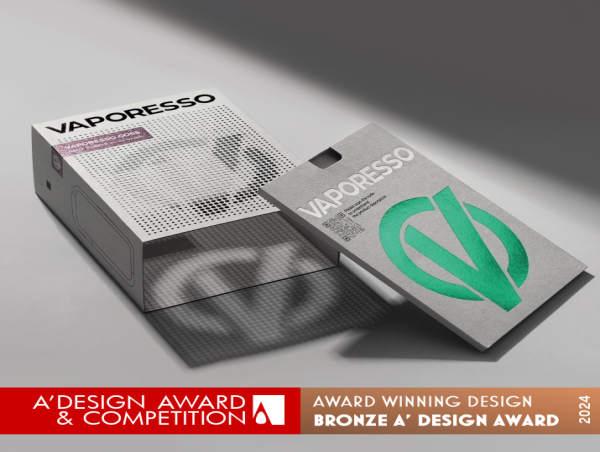  Vaporesso Coss by Joshua Fischer, Shuyu Yao and Kai Ma Wins Bronze in A' Packaging Design Awards 